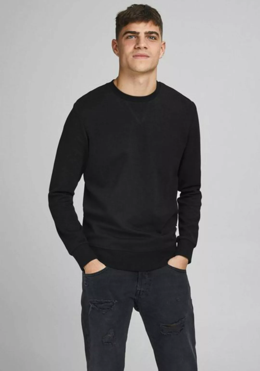 Jack & Jones Herren Sweatshirt JJEBASIC SWEAT CREW NECK günstig online kaufen