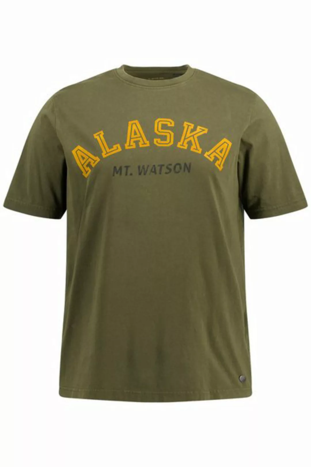 JP1880 T-Shirt T-Shirt Halbarm Vintage Look Alaska Print Rundhals günstig online kaufen