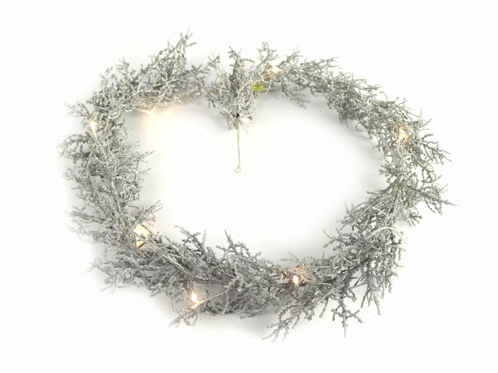 Decostar weihnachtliche Deko-Ideen Briana Girlande LED silber günstig online kaufen