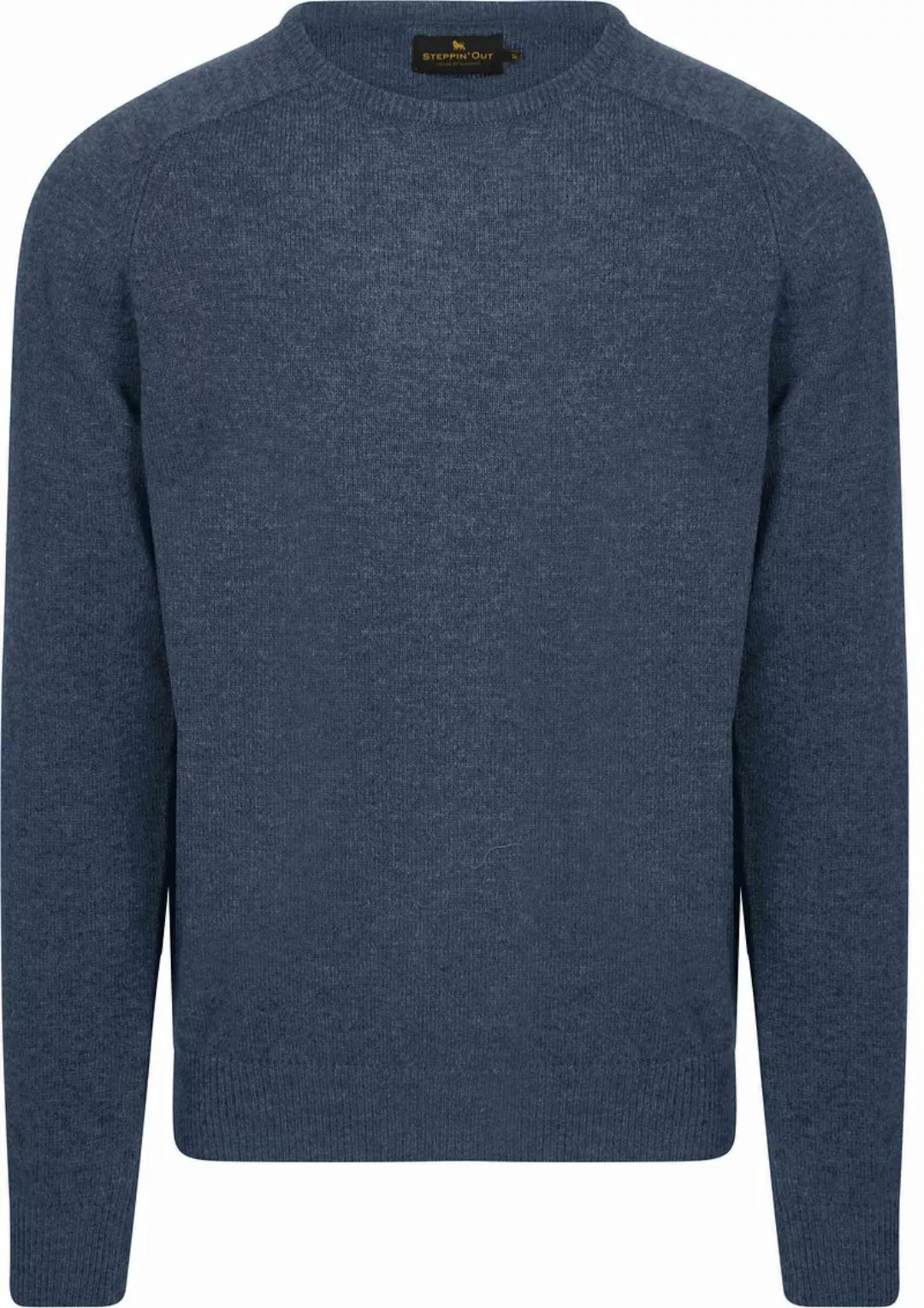 Steppin' Out Pullover Lammwolle Mid Blau - Größe L günstig online kaufen