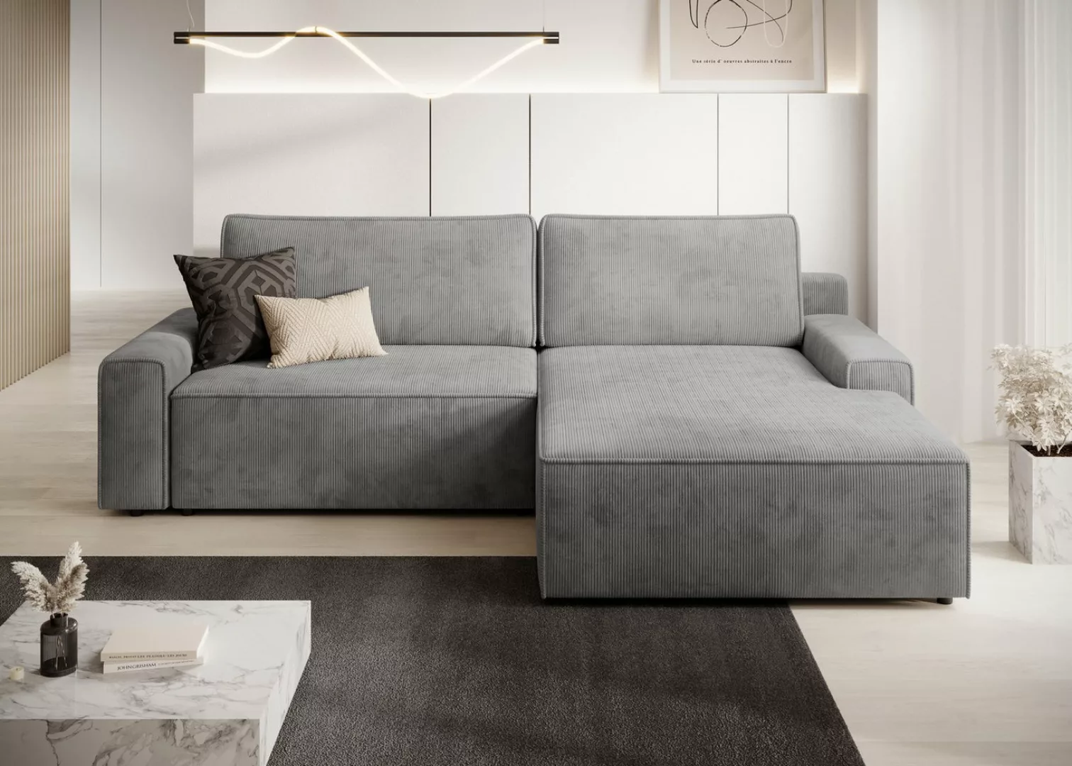 TRENDMANUFAKTUR Ecksofa Challenge, Schlafsofa mit Bettkasten, Couch in L-Fo günstig online kaufen