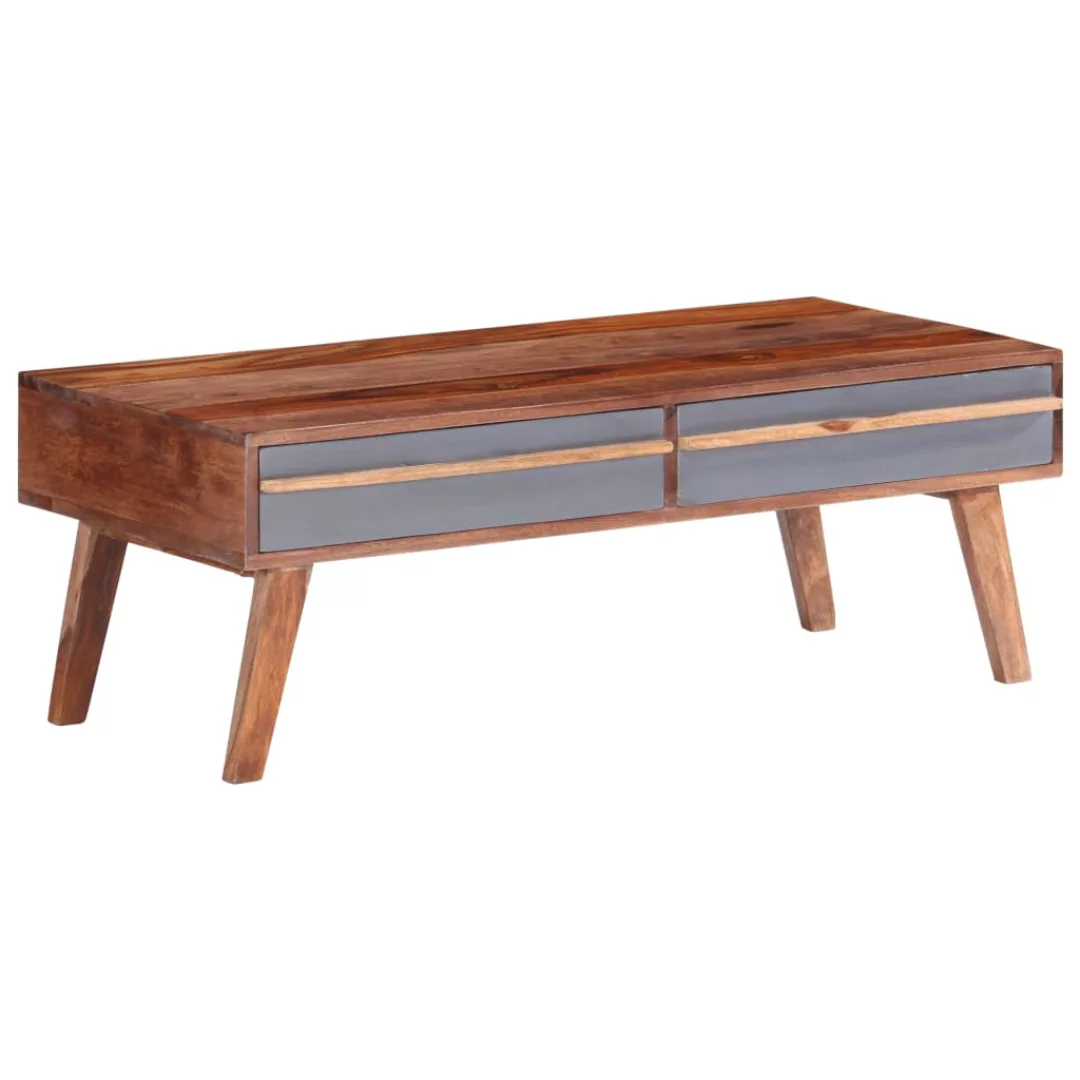 Couchtisch Grau 110x50x40 Cm Massivholz günstig online kaufen