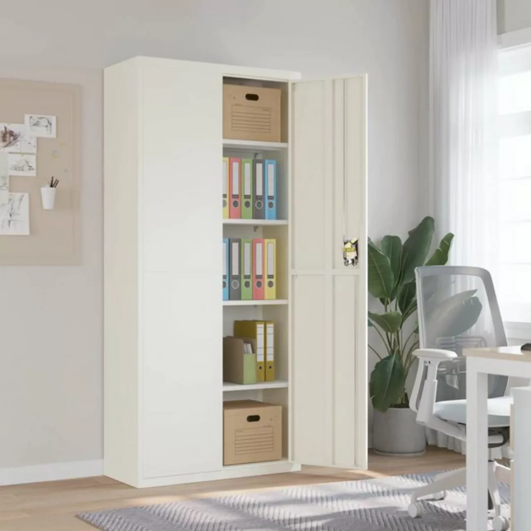 vidaXL Aktenschrank Aktenschrank Büroschrank Home Office Ablage Büro Weiß 9 günstig online kaufen