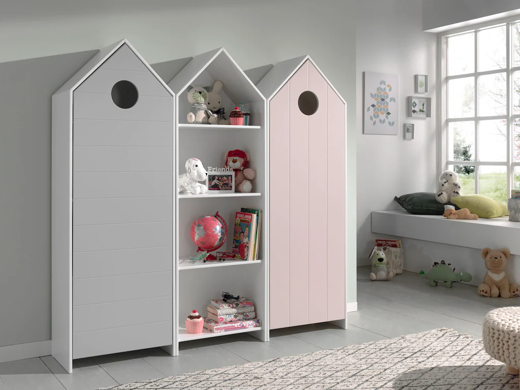 Vipack Jugendzimmer-Set "Casami, best. aus 2 Schränken mit Drehtür, 1 Regal günstig online kaufen