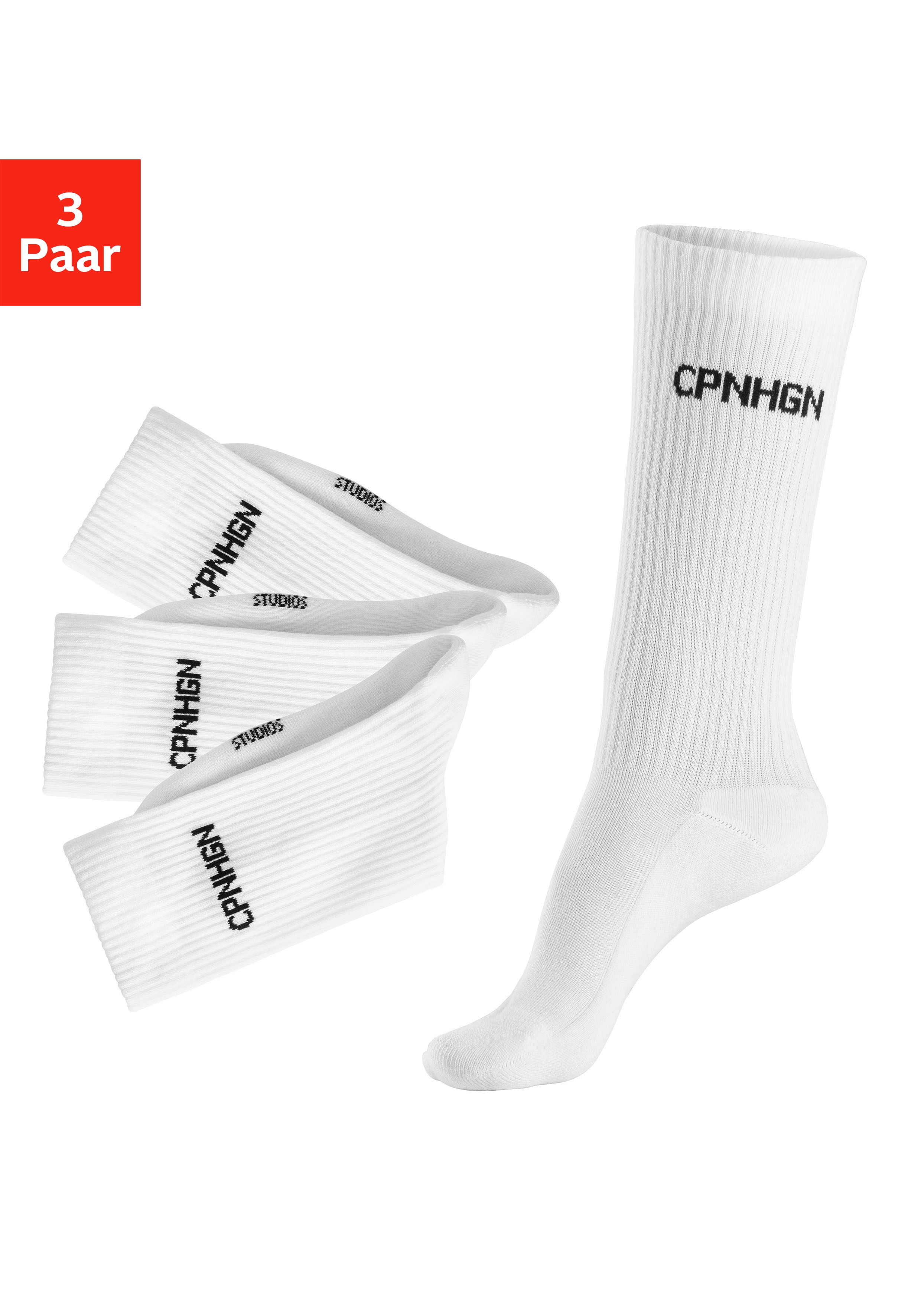Copenhagen Studios Tennissocken, (Packung, 3 Paar), mit Halbfußfrottee günstig online kaufen