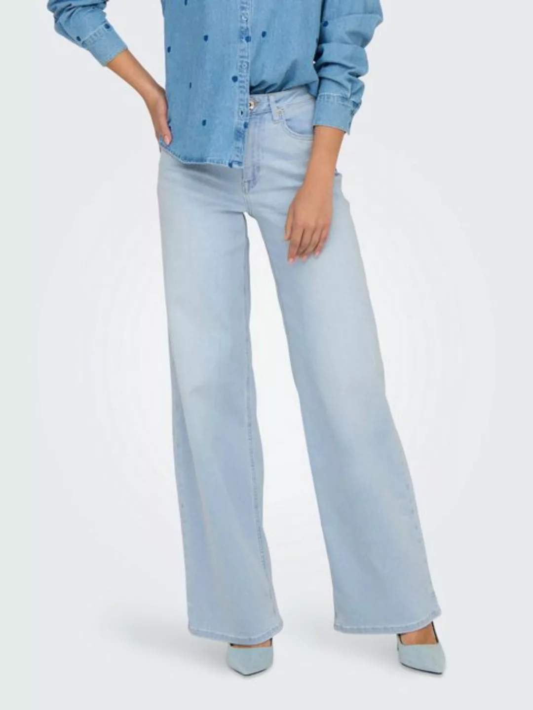 ONLY High-waist-Jeans ONLMADISON BLUSH HW WIDE DNM CRO495 NOOS günstig online kaufen