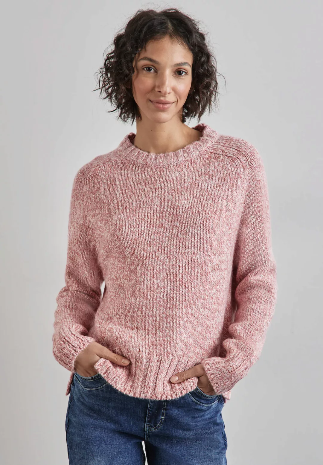 STREET ONE Strickpullover, mit Rundhalsausschnitt günstig online kaufen