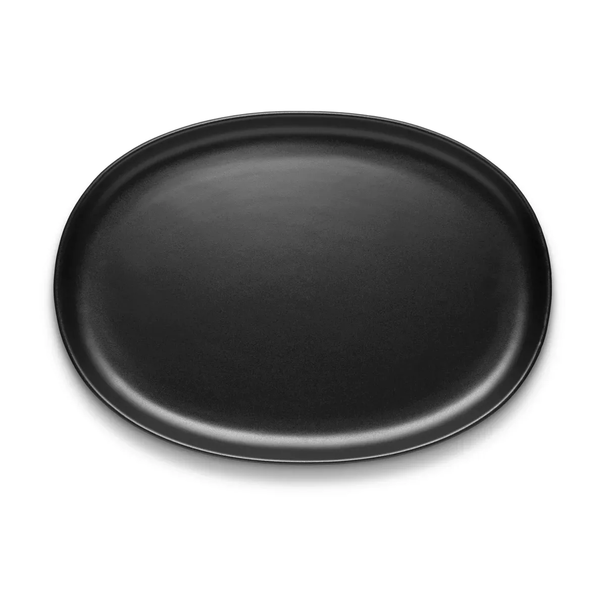 Teller Nordic Kitchen keramik schwarz / Oval - L 32 cm / Steinzeug - Eva So günstig online kaufen