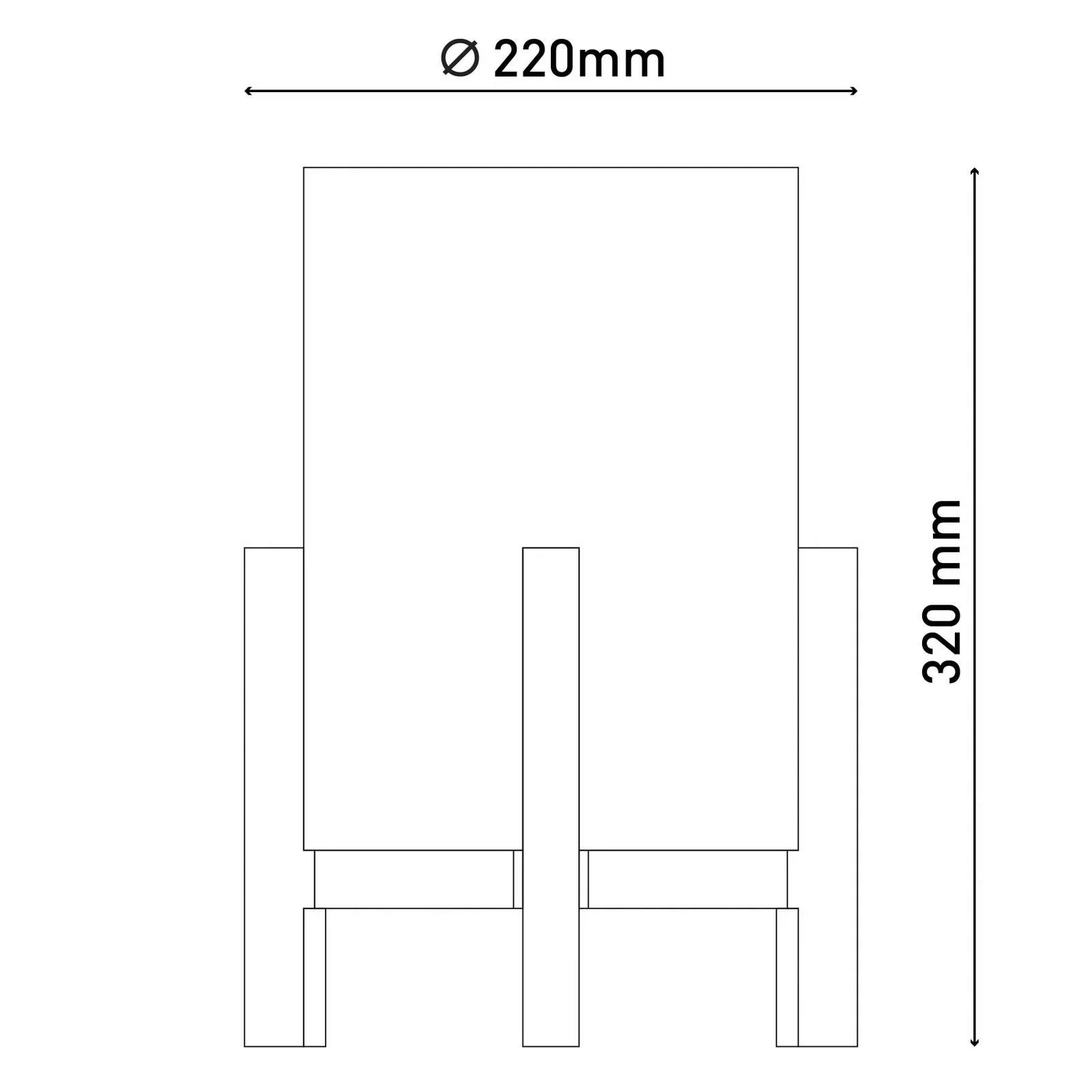 LED-Tischleuchte Madita, Höhe 32 cm, natur/weiß günstig online kaufen