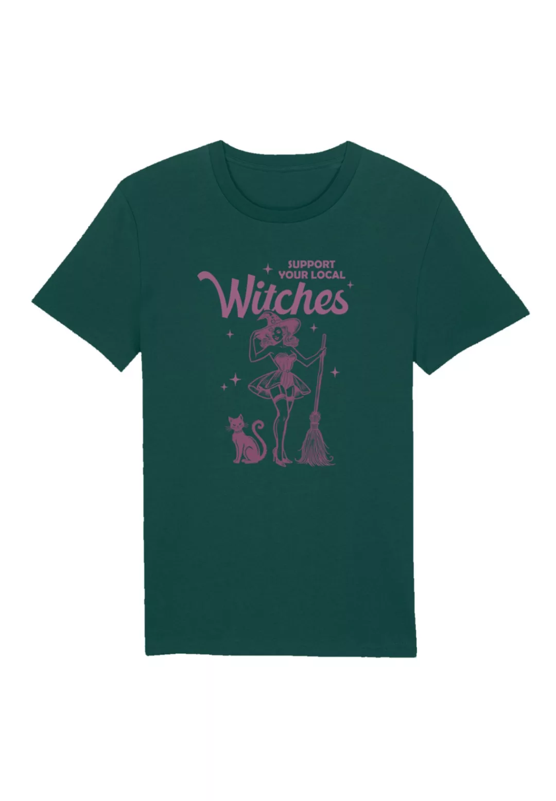 F4NT4STIC T-Shirt "Halloween Witch support your local witches", Premium Qua günstig online kaufen