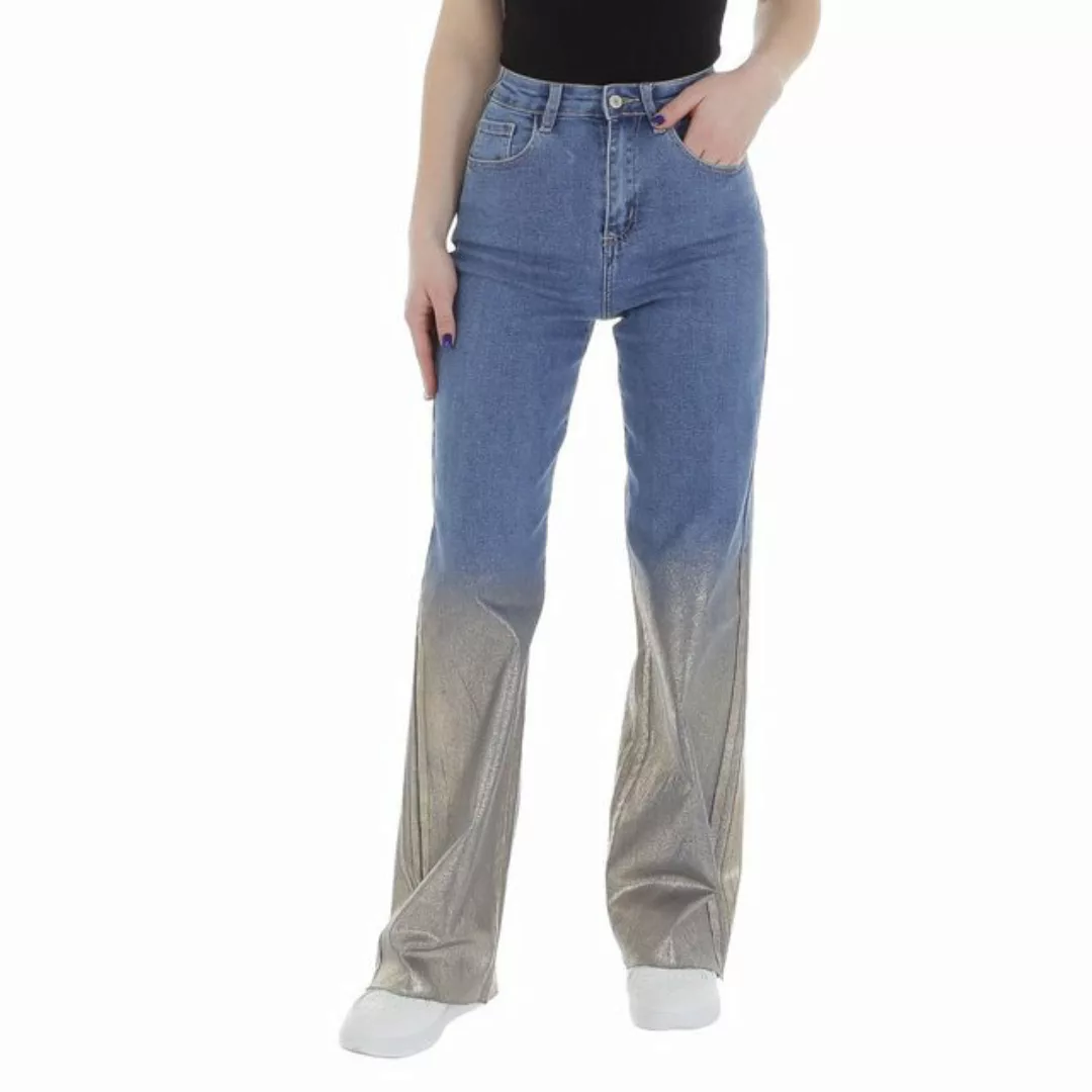 Ital-Design Weite Jeans Damen Freizeit (85989842) Used-Look Stretch High Wa günstig online kaufen