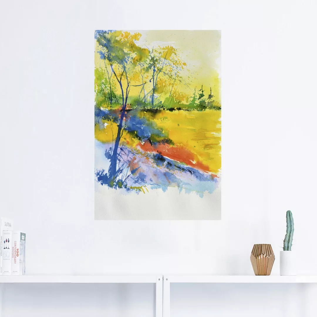 Artland Wandbild "Landschaft im Sonnenlicht", Wald, (1 St.), als Alubild, O günstig online kaufen