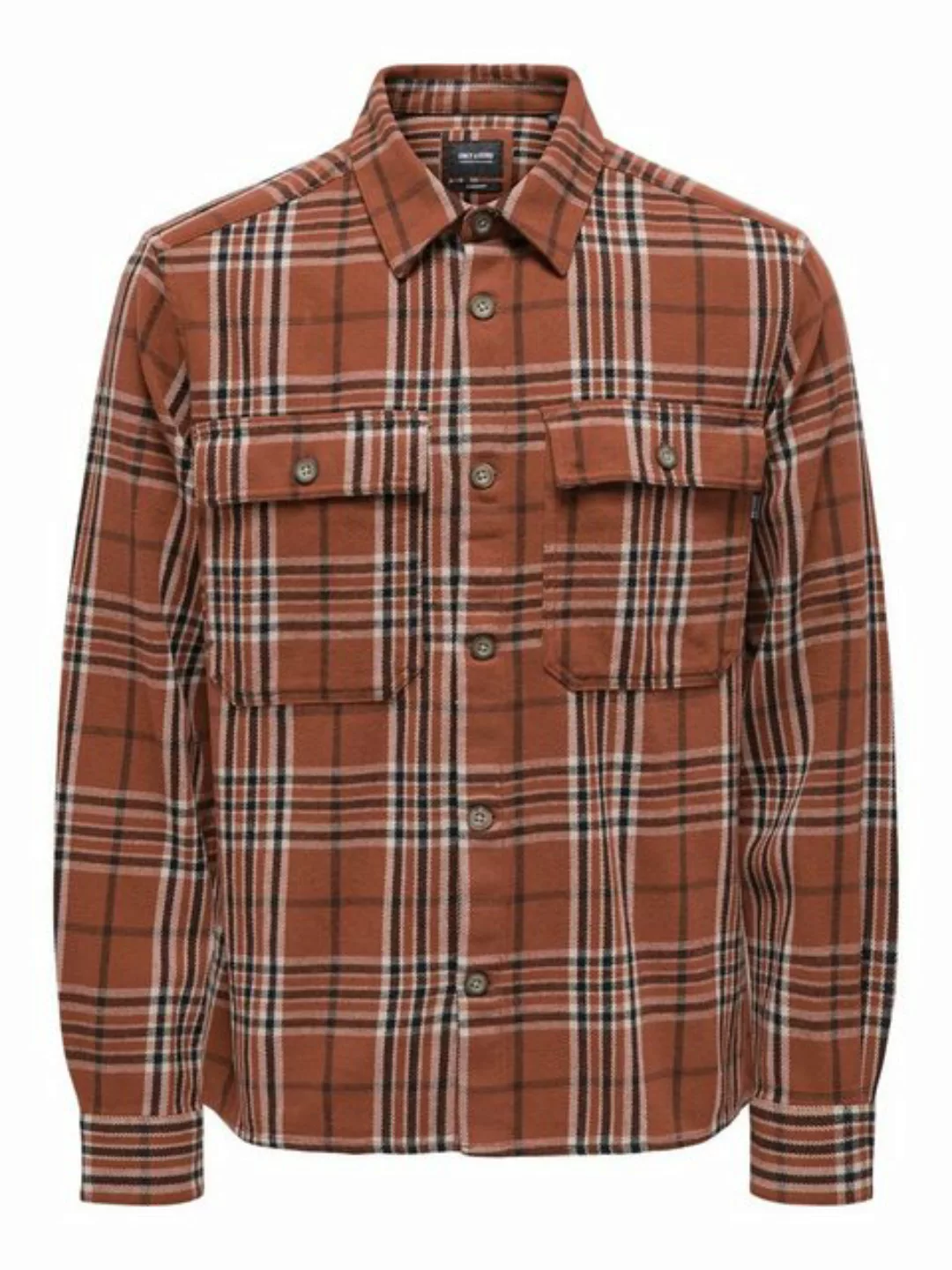 ONLY & SONS Flanellhemd ONSSCOTT LS CHECK FLANNEL OVERSHIRT 5629 günstig online kaufen