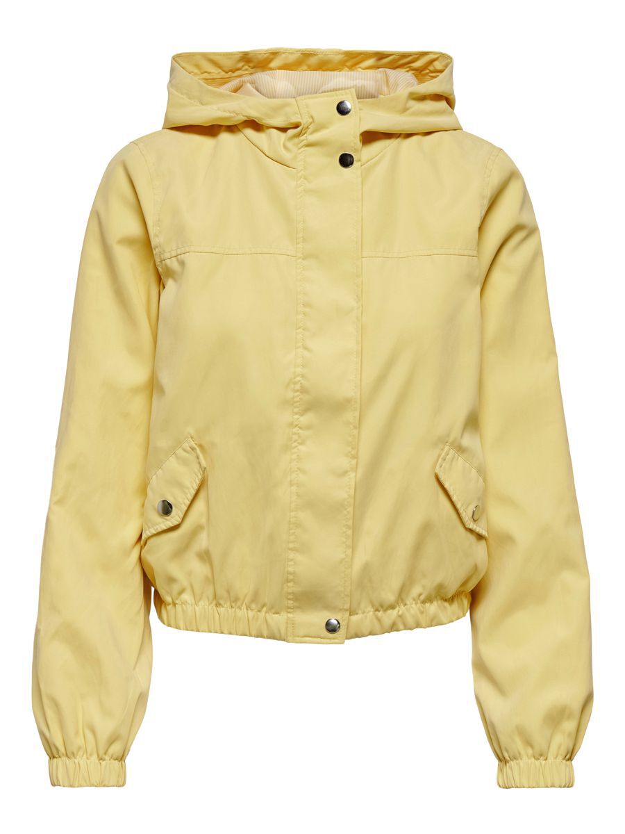 ONLY Einfarbige Jacke Damen Beige günstig online kaufen