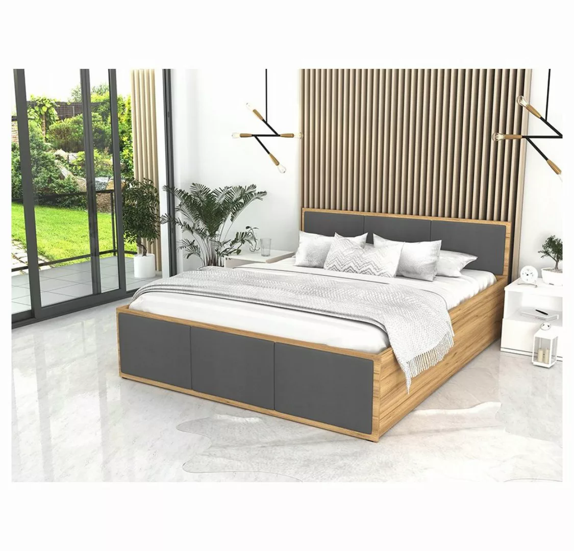 pressiode Bett Bett mit Lattenrost - Doppelbett - mit Kopfteil - mit / ohne günstig online kaufen