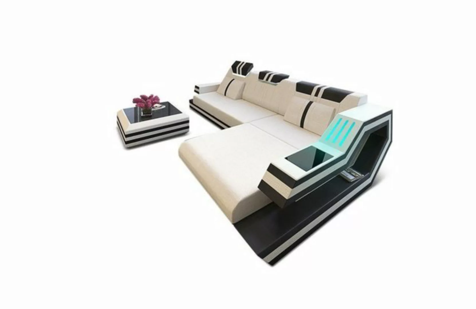 Sofa Dreams Ecksofa Polster Ecksofa Stoffsofa Ravenna L Form H Strukturstof günstig online kaufen