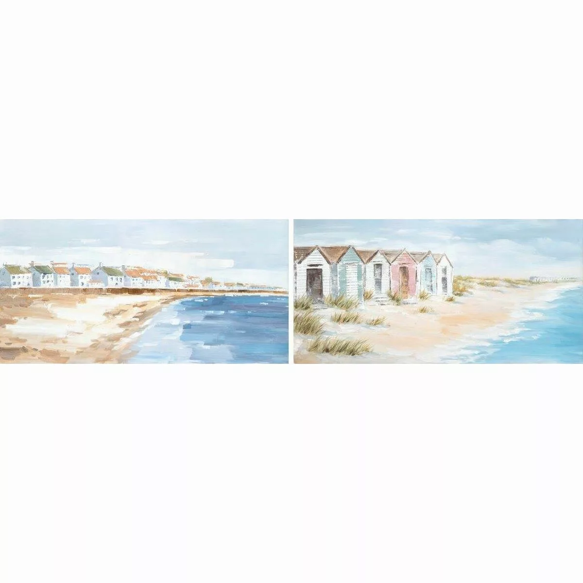 Leinwand Dkd Home Decor Strand Mediterraner (120 X 3,7 X 60 Cm) (2 Stück) günstig online kaufen