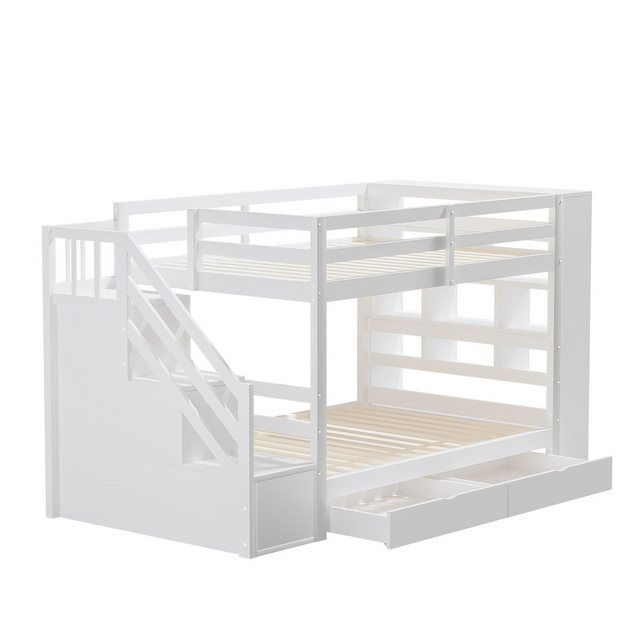 Gotagee Etagenbett Kinderbett 90x200 cm Mit Staufächern schubladen und Schl günstig online kaufen