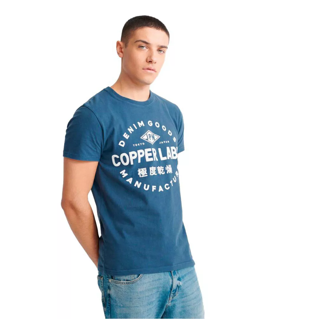 Superdry Copper Label Kurzarm T-shirt XS Navy Blue günstig online kaufen