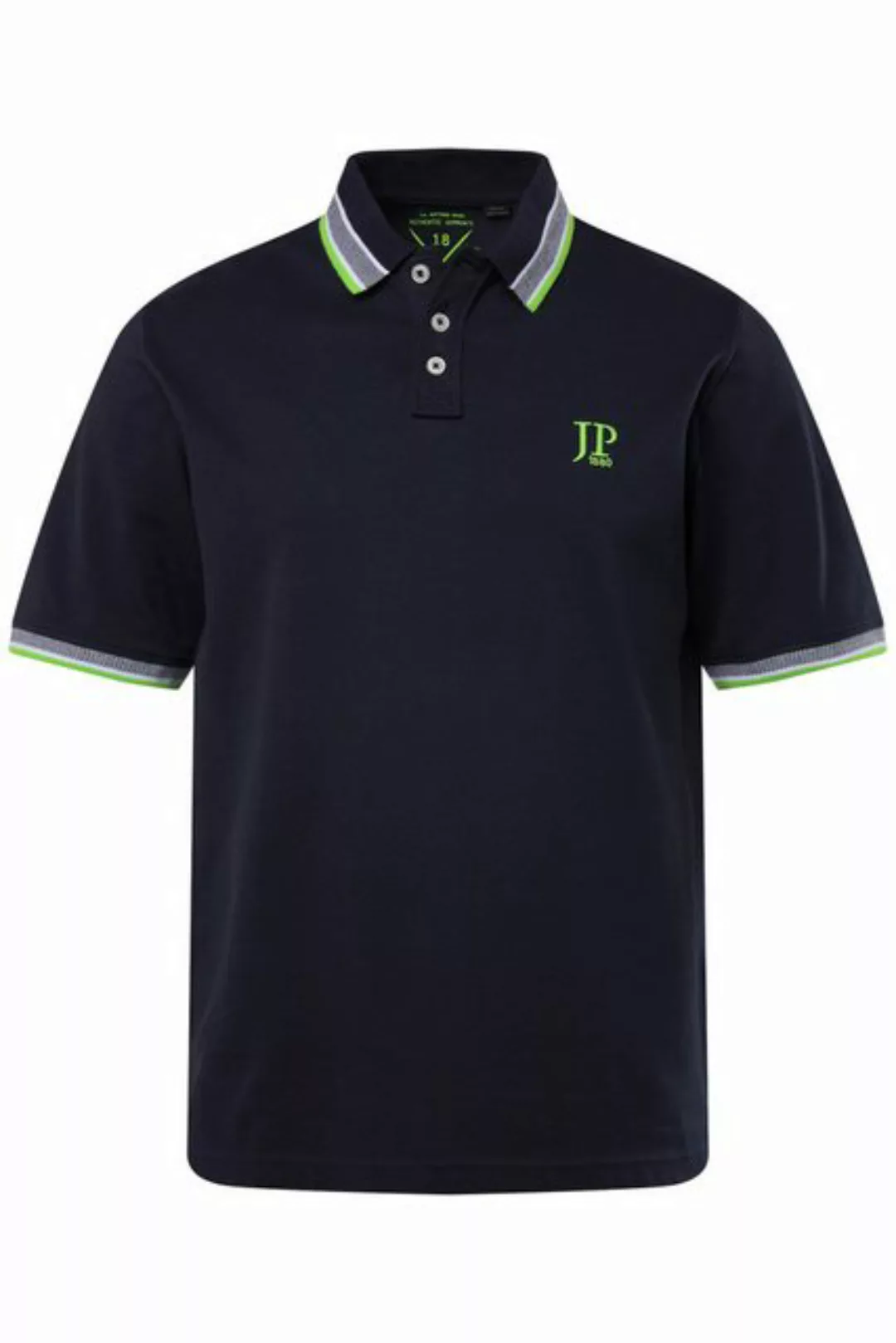 JP1880 Poloshirt Poloshirt Halbarm Piqué Streifenbündchen bis 8 XL günstig online kaufen