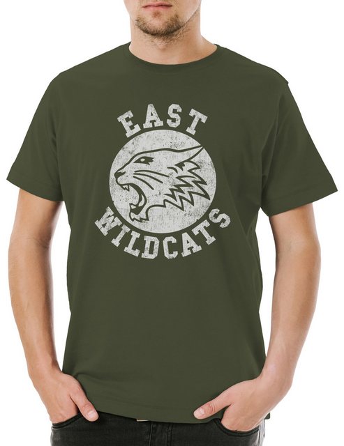 Urban Backwoods Print-Shirt East Wildcats Herren T-Shirt High School Basket günstig online kaufen