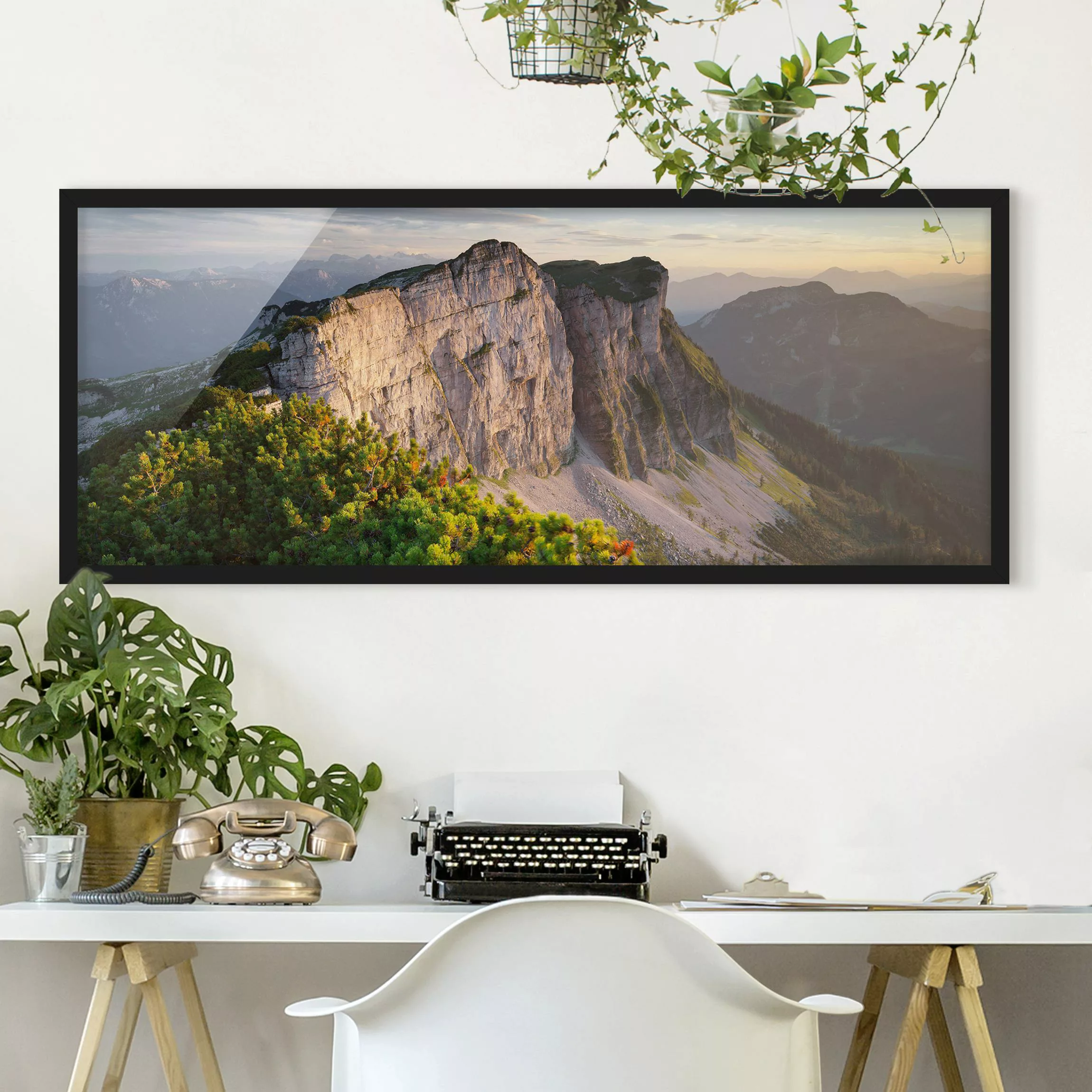 Bild mit Rahmen Natur & Landschaft - Panorama Loser Nordwand in Österreich günstig online kaufen