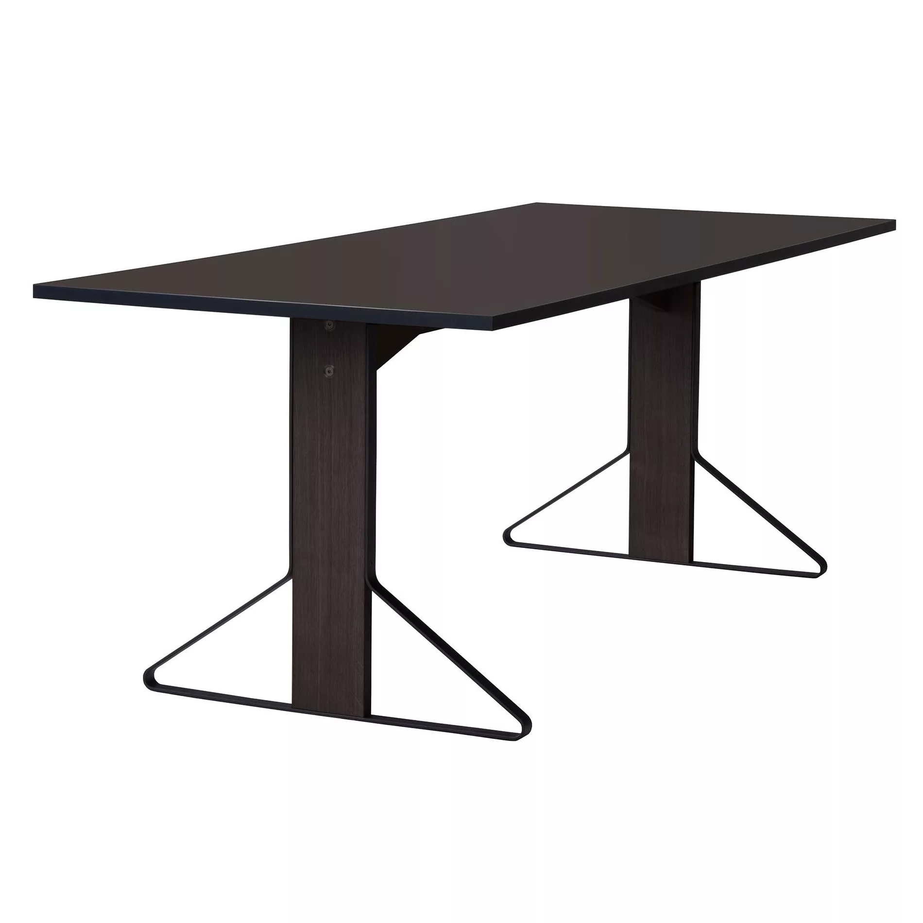 Artek - Kaari REB012 Tisch Eiche schwarz 160x80cm - schwarz/Tischplatte Lin günstig online kaufen