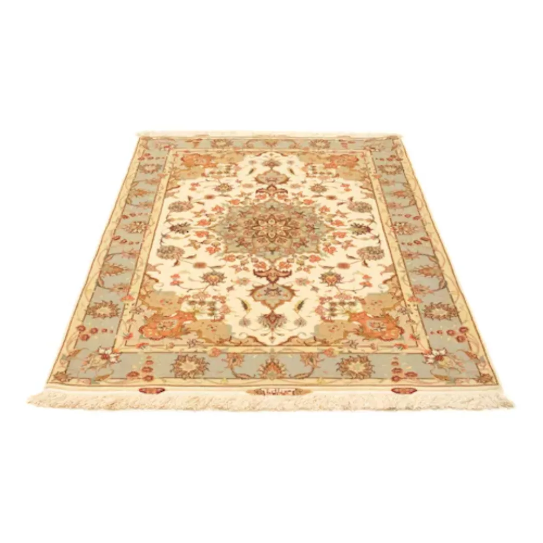 morgenland Teppich »Täbriz 60 Raj Teppich handgeknüpft beige«, rechteckig, günstig online kaufen