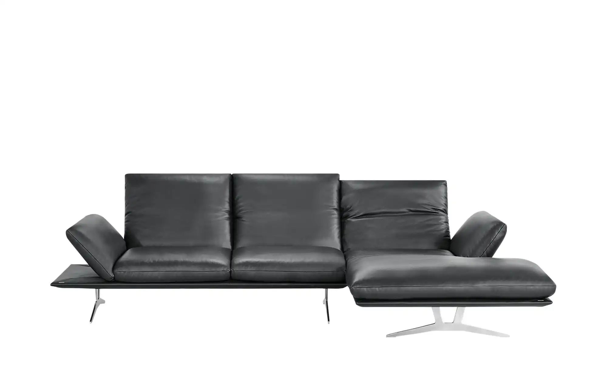 KOINOR Ecksofa Echtleder Francis ¦ schwarz ¦ Maße (cm): B: 314 H: 93 T: 159 günstig online kaufen