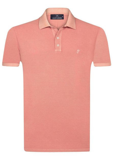 Jacey Quinn Poloshirt Garment Dye Polo Shirt Short Sleeve günstig online kaufen