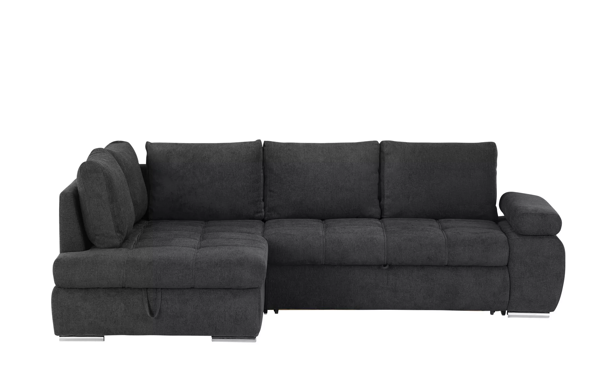 switch Ecksofa aus Flachgewebe Sky ¦ schwarz ¦ Maße (cm): B: 265 H: 89 T: 1 günstig online kaufen