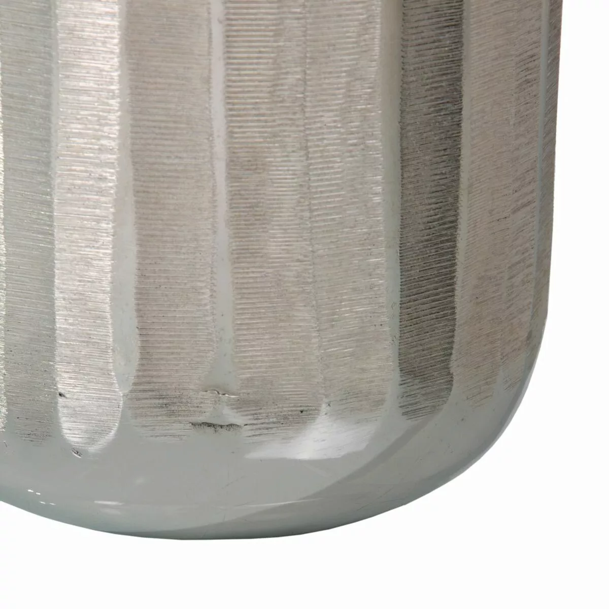 Vase 15 X 15 X 48 Cm Silber Aluminium günstig online kaufen