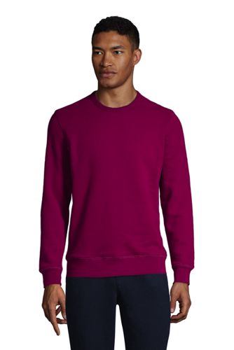 Sweatshirt mit rundem Ausschnitt, Herren, Größe: XL Normal, Lila, Baumwoll- günstig online kaufen