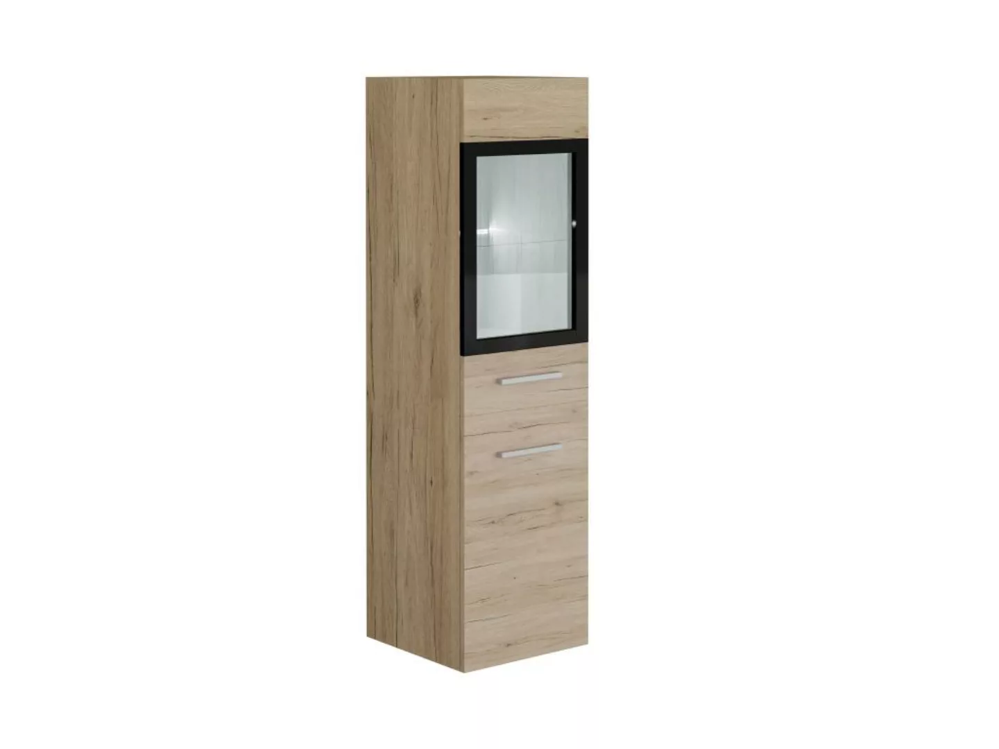Badezimmerschrank mit weißen LEDs - 30 x 30 x 109 cm - Helles Holzfarben - günstig online kaufen