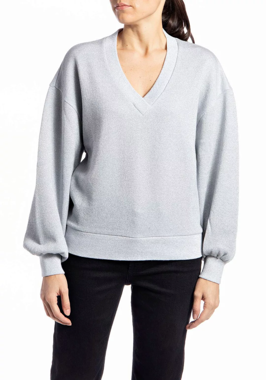 Replay Sweatshirt, mit V-Ausschnitt günstig online kaufen