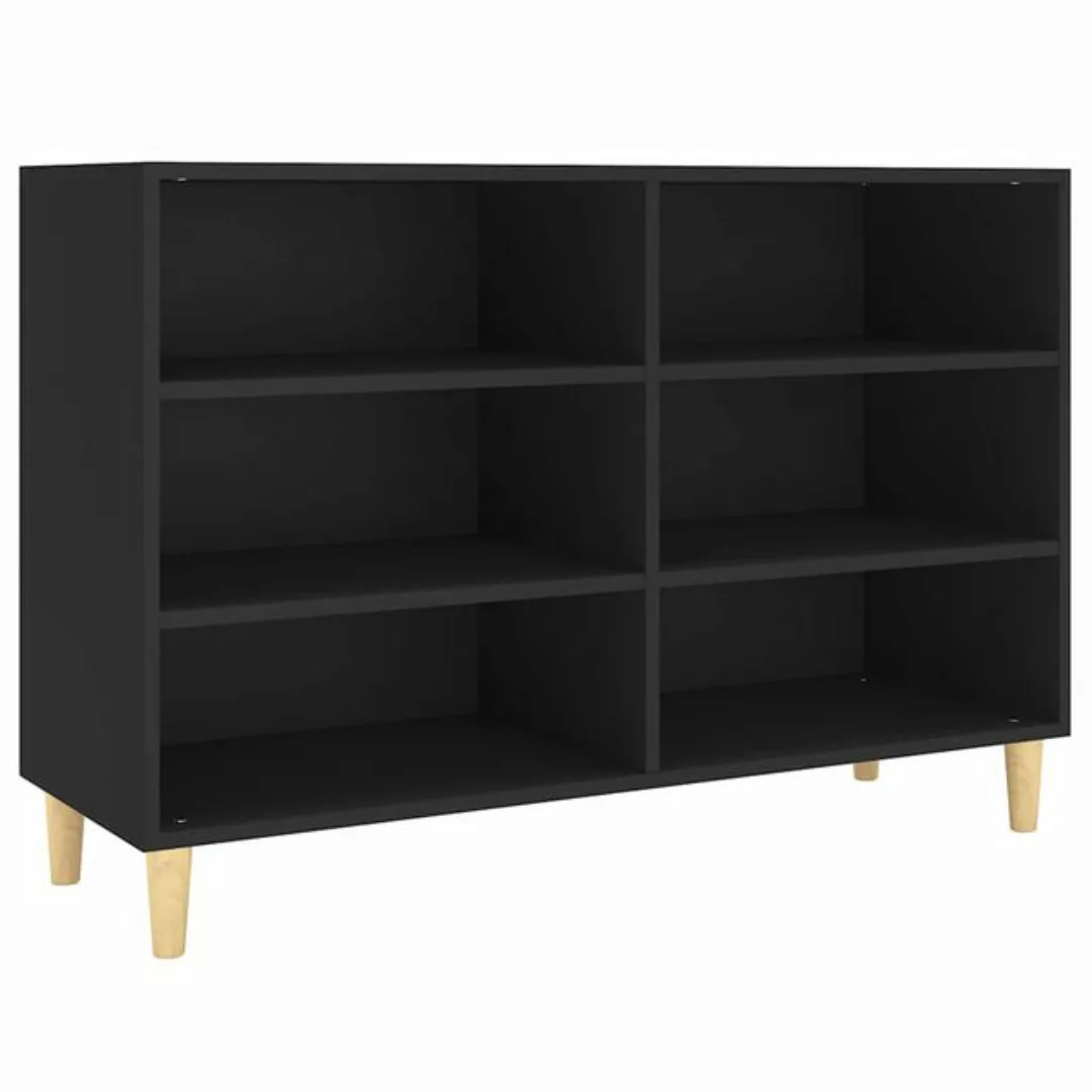 Sideboard Schwarz 103,5x35x70 Cm Spanplatte günstig online kaufen