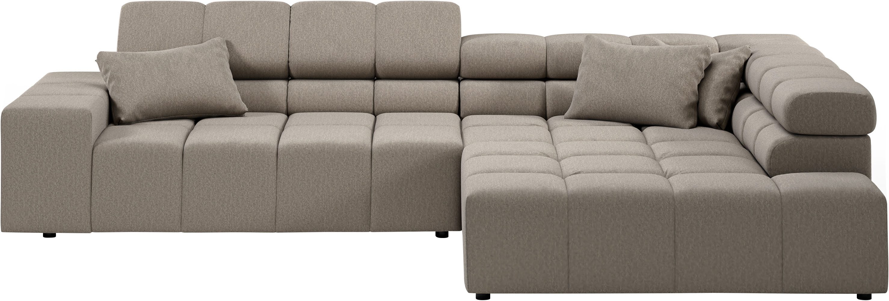 INOSIGN Ecksofa "Ancona incl. Kopfteilverstellung, Breite 319cm, L-Form", w günstig online kaufen