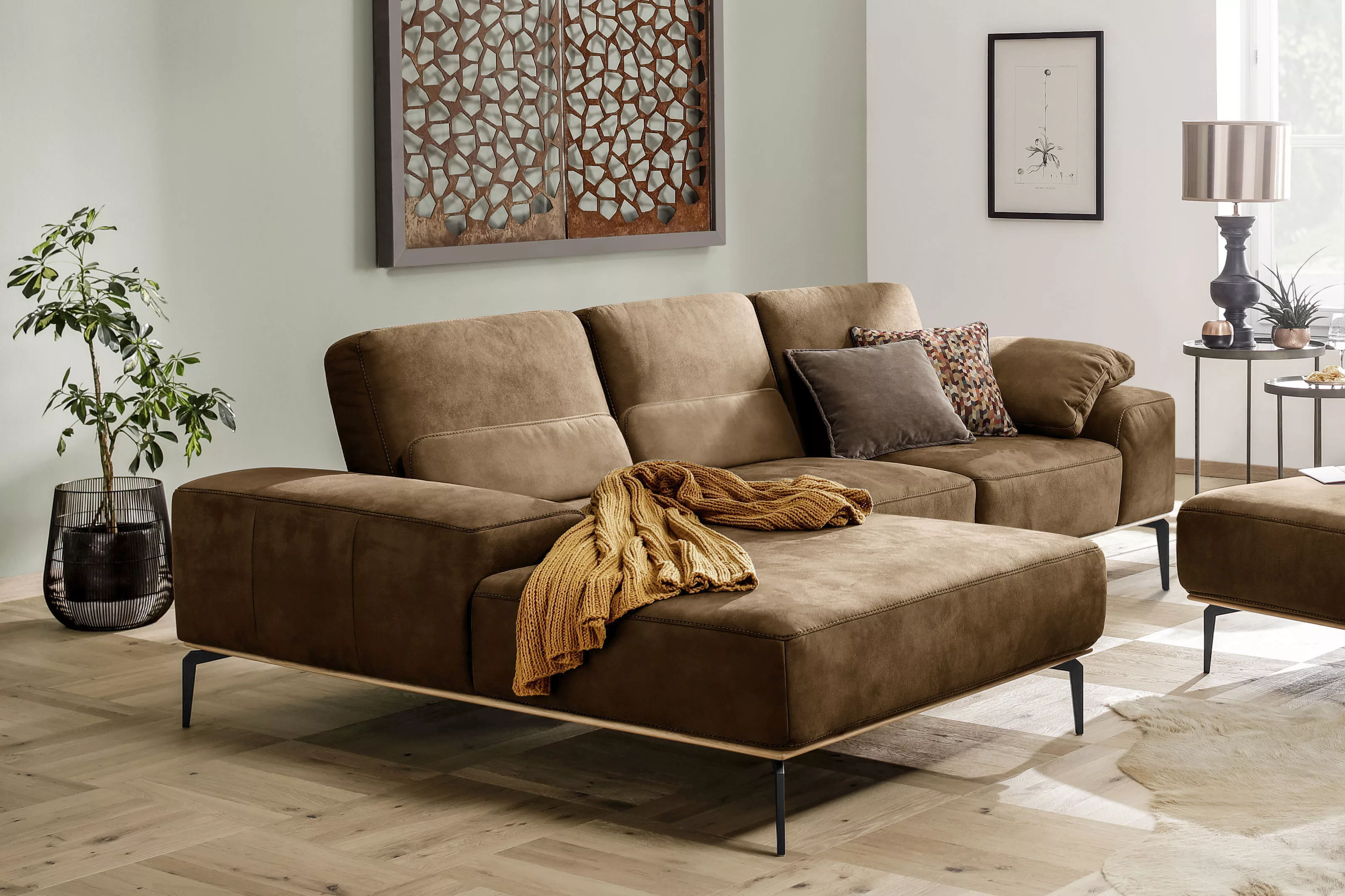 W.SCHILLIG Ecksofa "run, Designsofa mit tollem Sitzkomfort, bequem, L-Form" günstig online kaufen