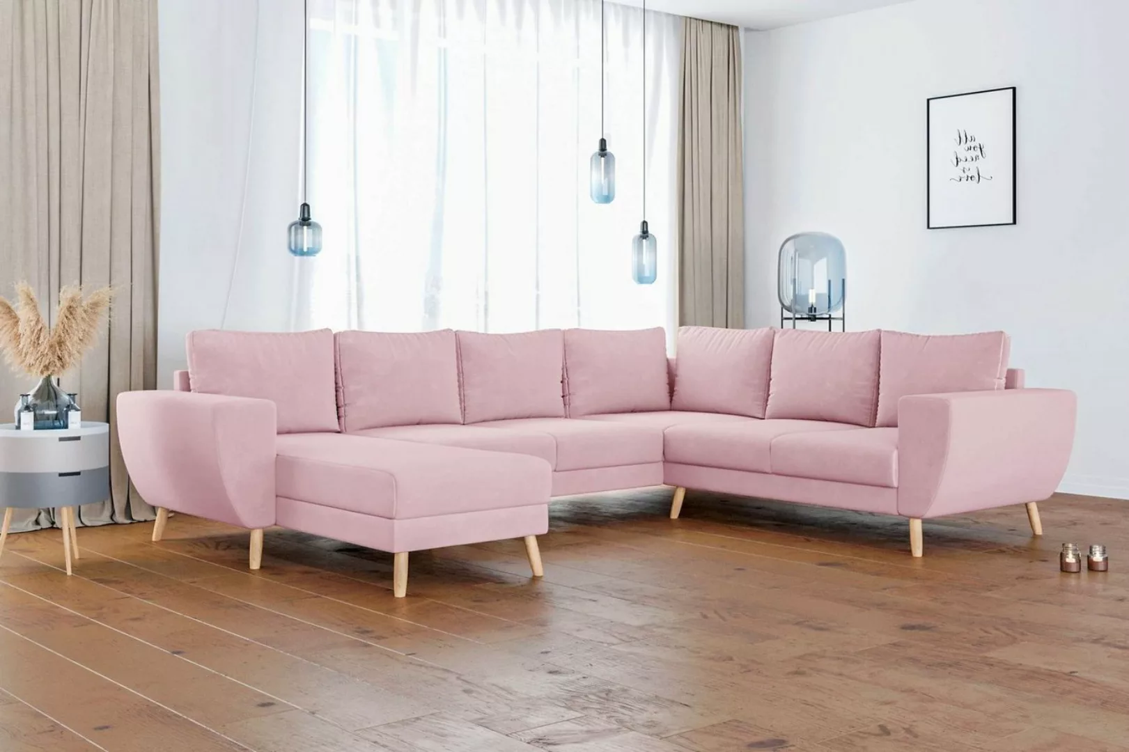 Stylefy Wohnlandschaft Apollo, Sofa, U-Form, Wellenfederung günstig online kaufen