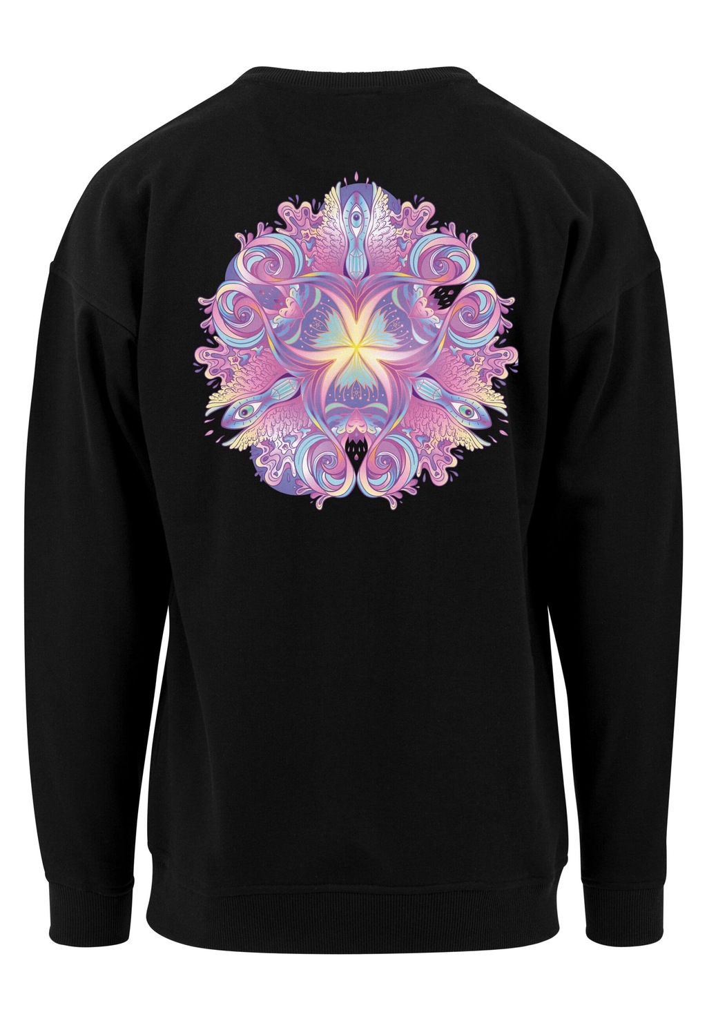 MisterTee Sweater "MisterTee Damen Ladies Psychadelic Mandala Crewneck", (1 günstig online kaufen