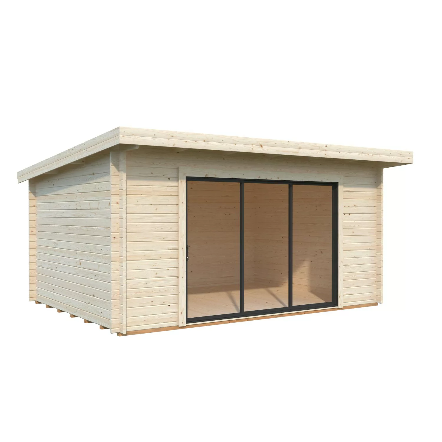 Palmako Gartenhaus Lea Slide Naturbelassen 450 cm x 330 cm günstig online kaufen