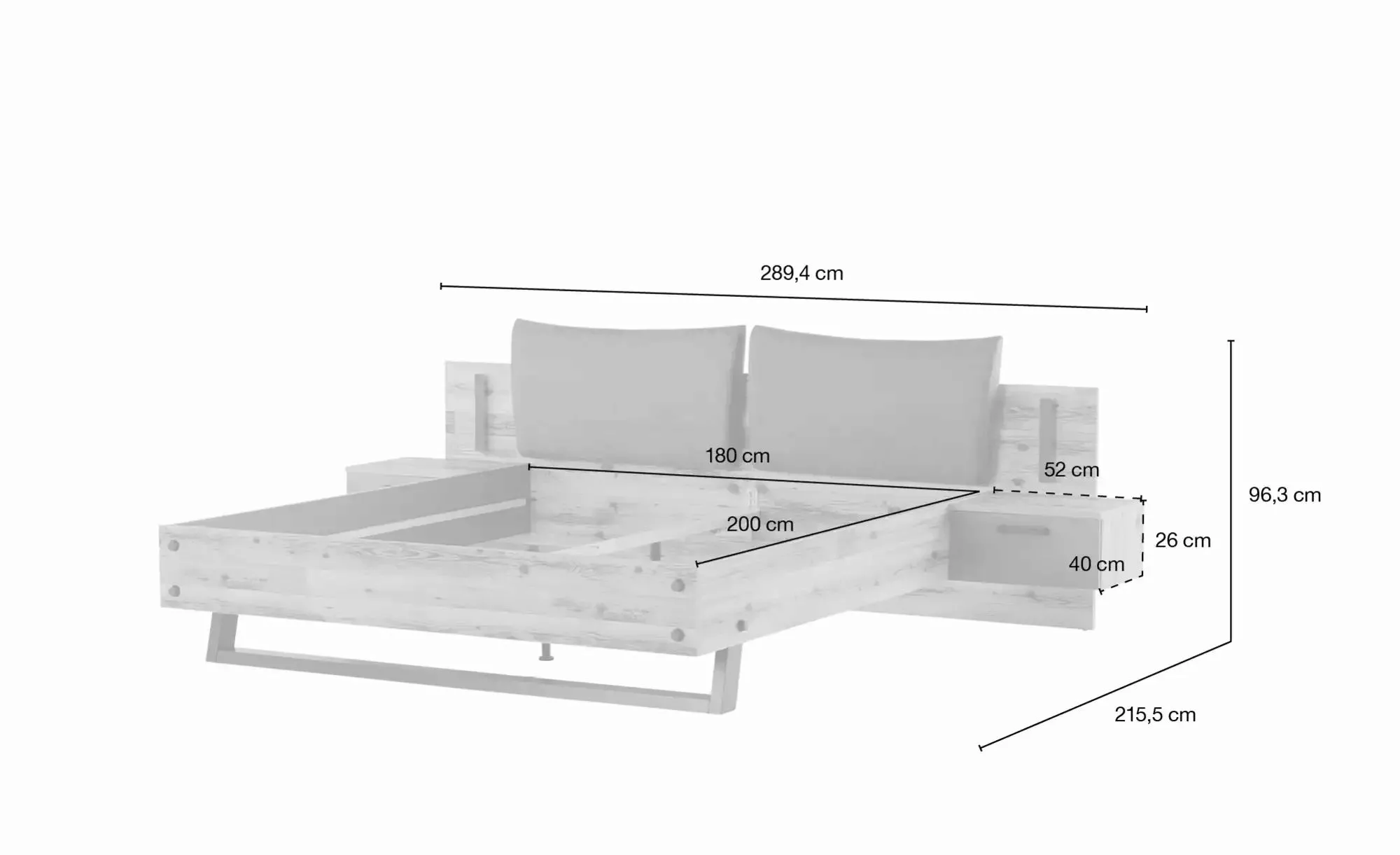 Schlafkontor Bettanlage "Dover", im Industrial Design günstig online kaufen