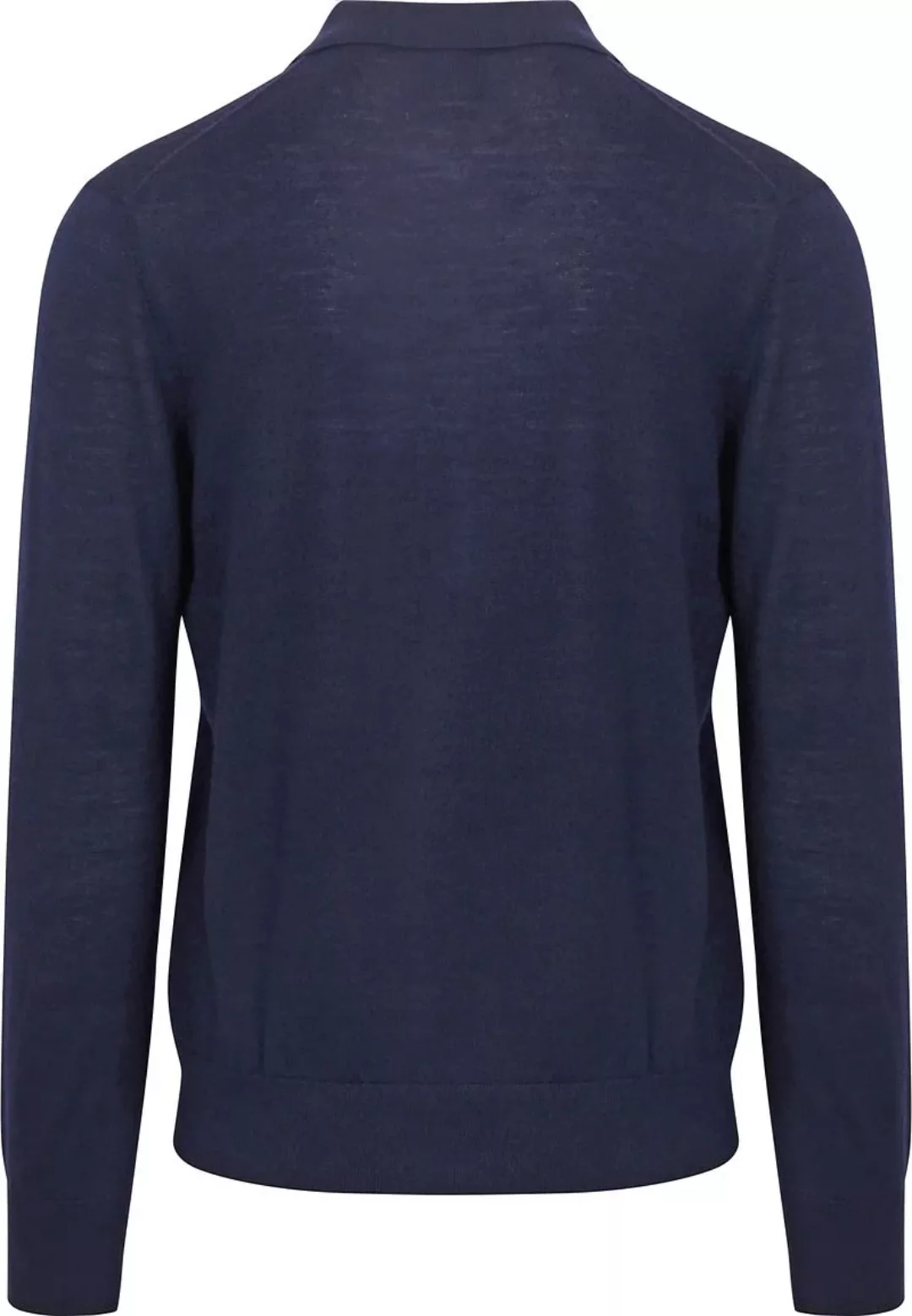 King Essentials The Robert Long Sleeve Poloshirt Merino Navy - Größe S günstig online kaufen