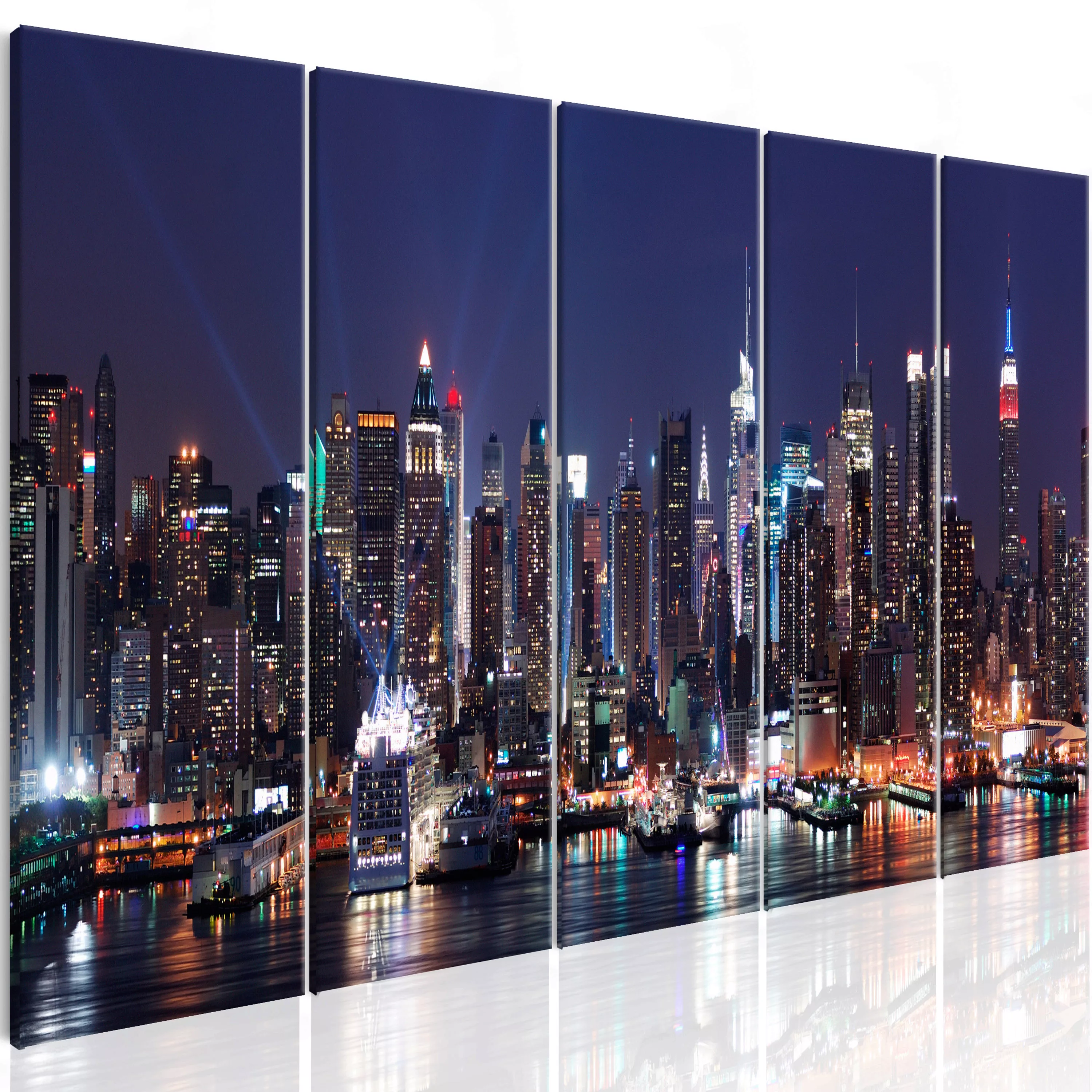 Wandbild - New York: Live By Night günstig online kaufen