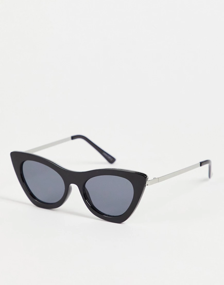 Skinnydip – Olive – Cat-Eye-Sonnenbrille-Schwarz günstig online kaufen