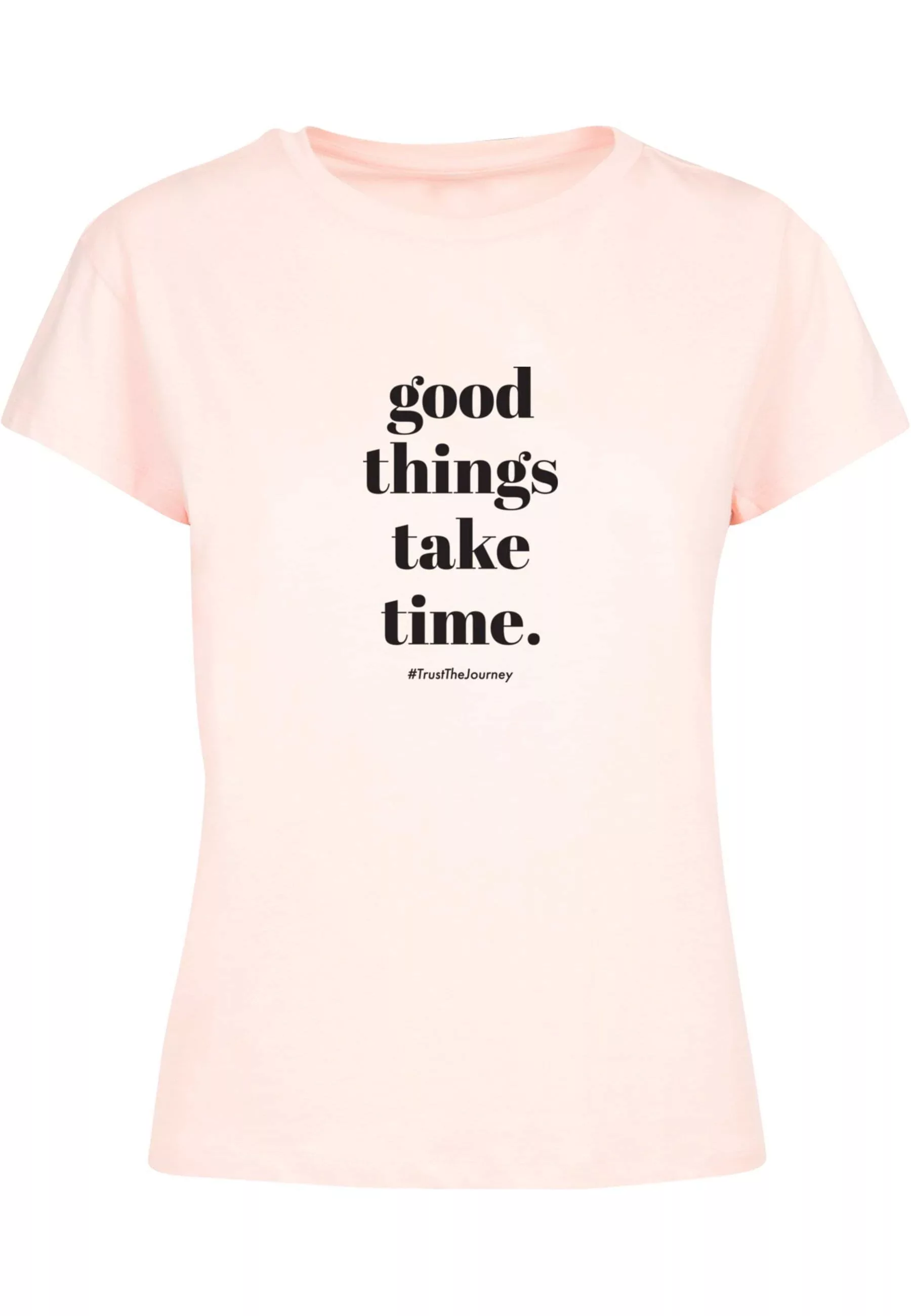 Merchcode T-Shirt "Merchcode Damen Ladies Good Things Take Time Box Tee" günstig online kaufen