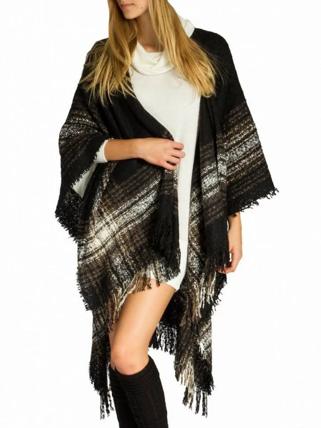 Caspar Poncho Caspar PON010 Damen Poncho günstig online kaufen