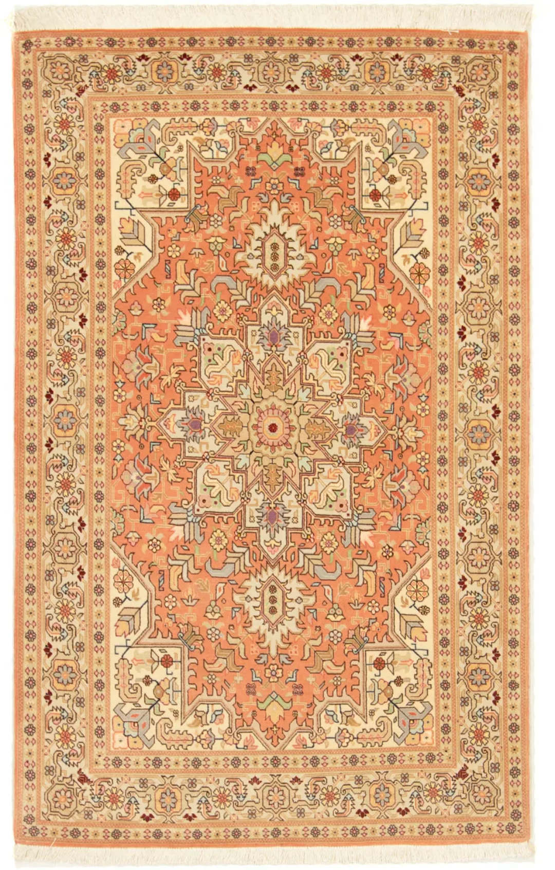 morgenland Teppich »Täbriz 50 Raj Teppich handgeknüpft terrakotta«, rechtec günstig online kaufen