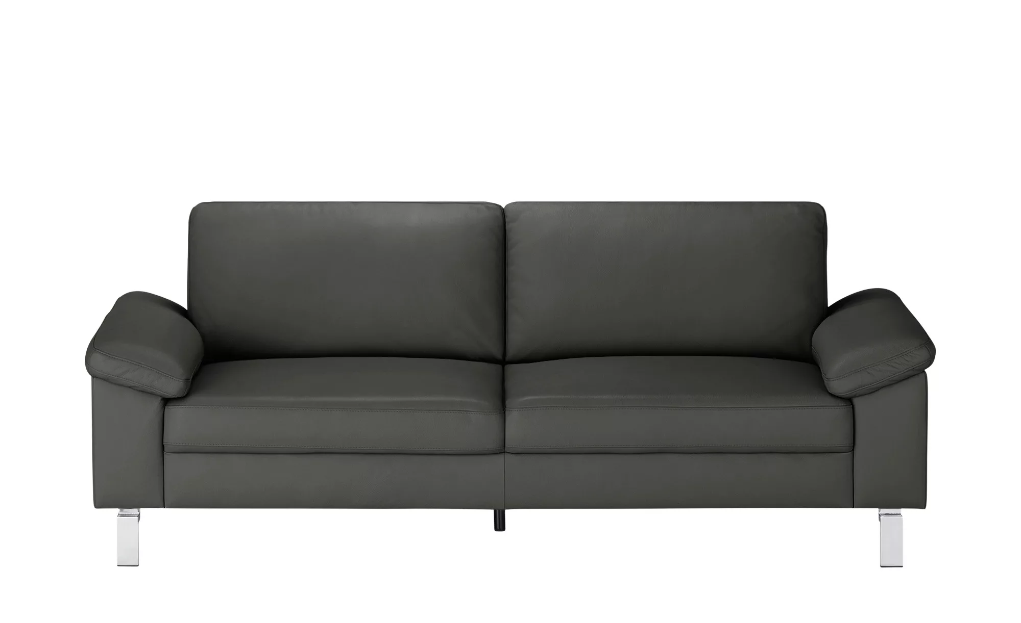 Max Schelling Ledersofa  Maximum - grau - 224 cm - 86 cm - 97 cm - Polsterm günstig online kaufen