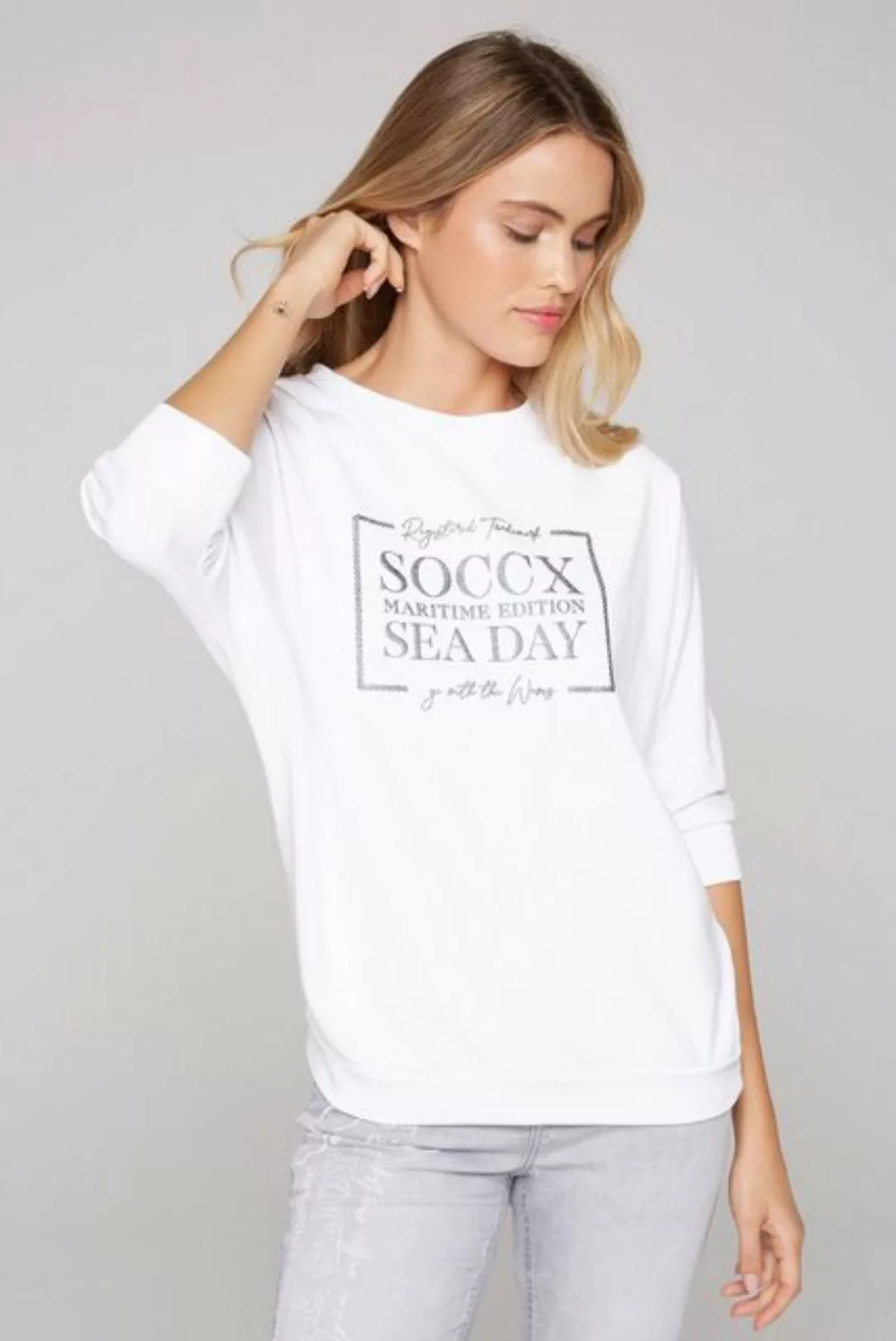 SOCCX Sweater mit Baumwolle günstig online kaufen